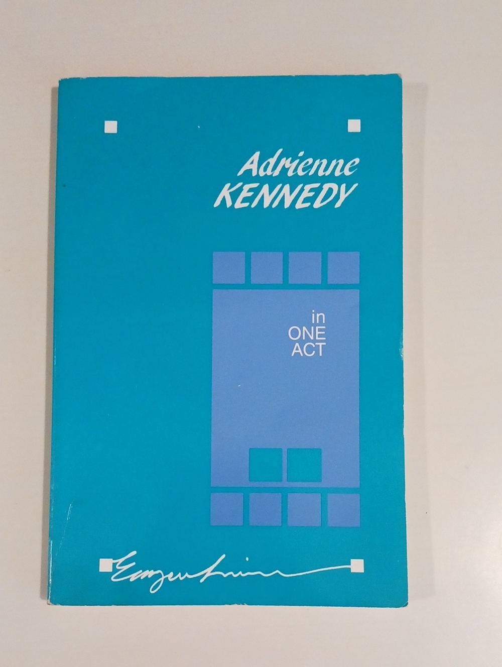 Adrienne Kennedy "In One Act" — Teal Paperback